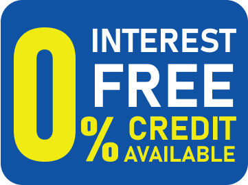 0% interest free credit available